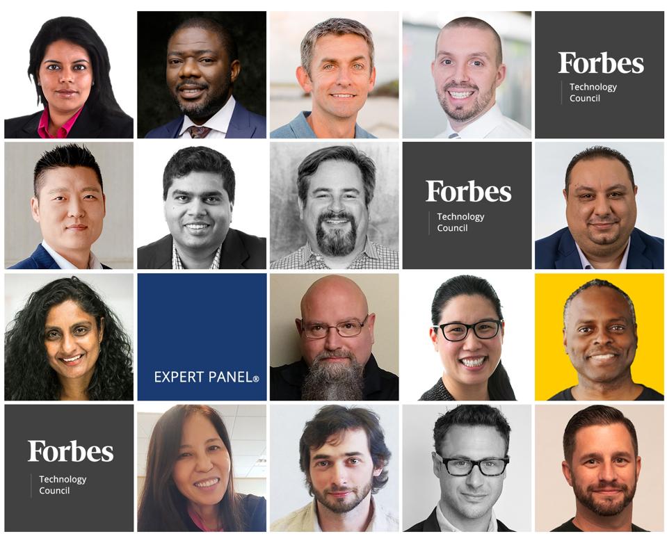 Photos of featured Forbes Technology Council members.