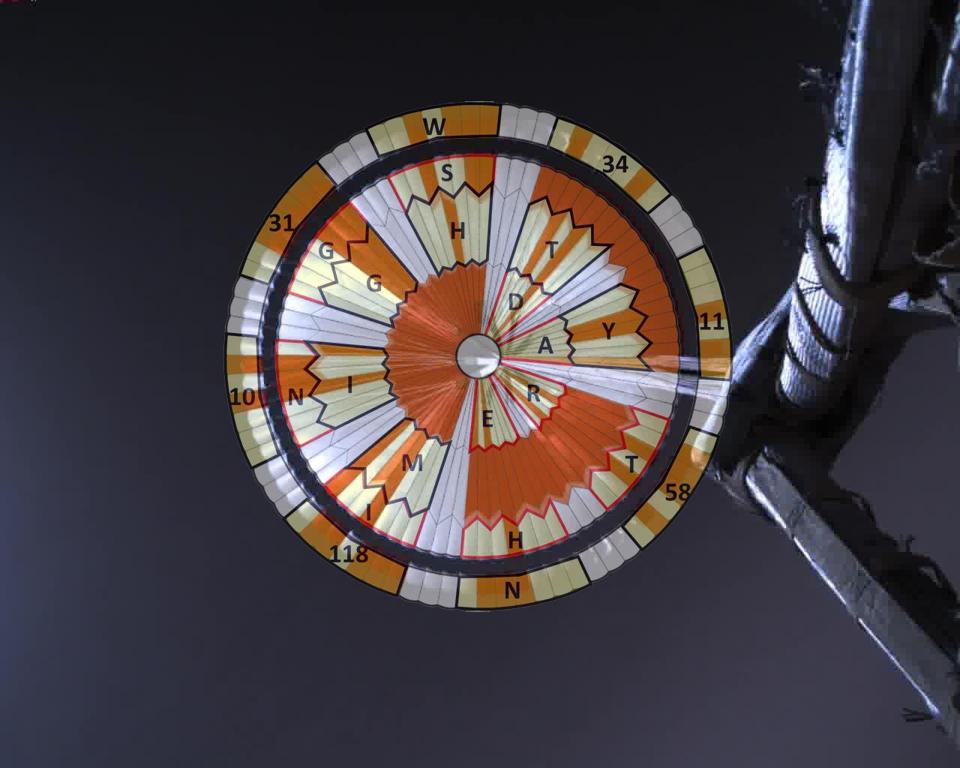 Using binary code, two messages were encoded in the parachute that got NASA's Perseverance rover on to the surface of Mars.