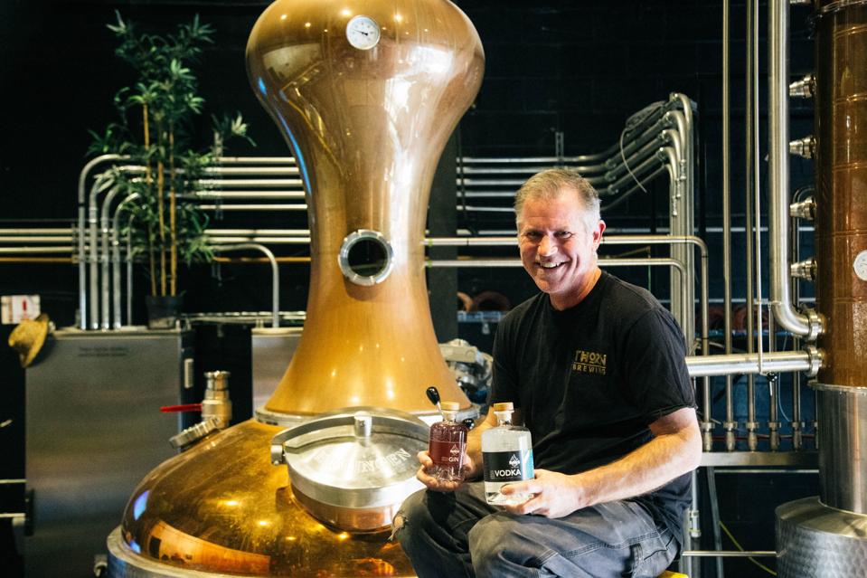 ReBru Spirits co-founder Dennis O’Connor at the distillery
