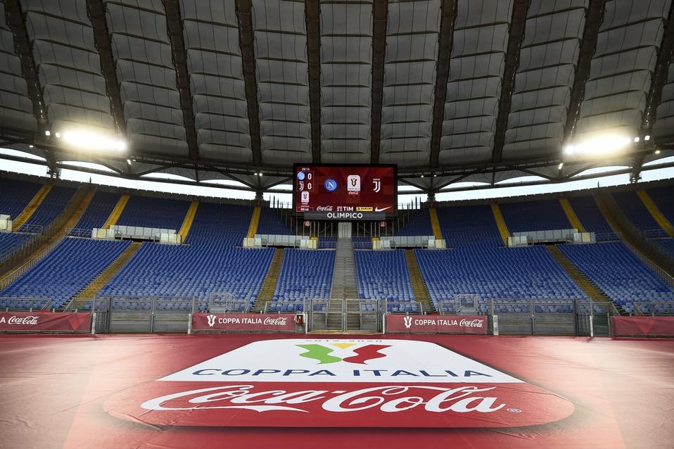 La vista pubblica mostra lo studio olimpico quasi vuoto ...