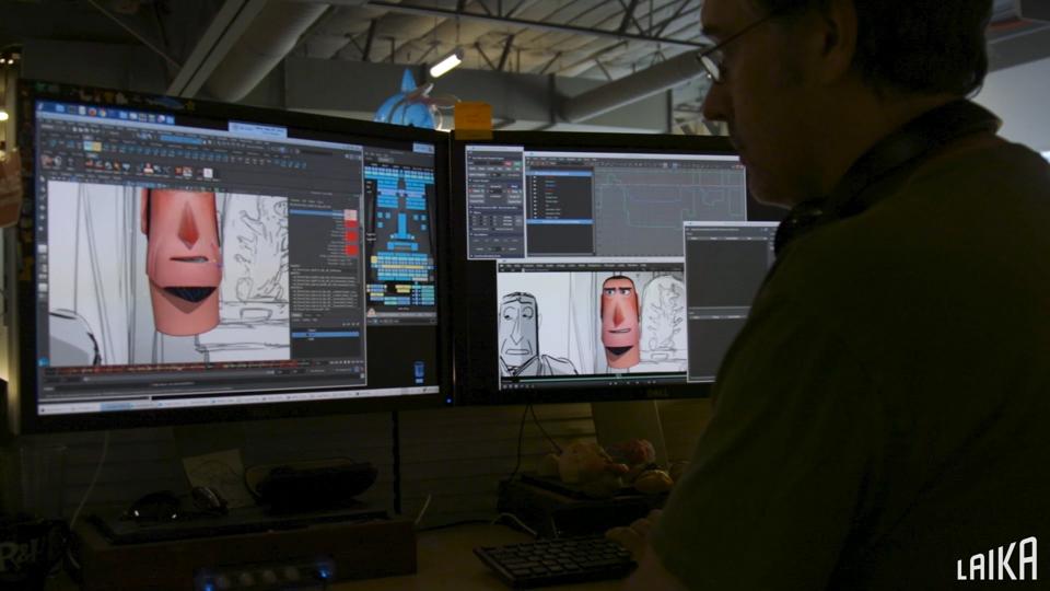 Trabajo de diseño de personajes digitales LAIKA.