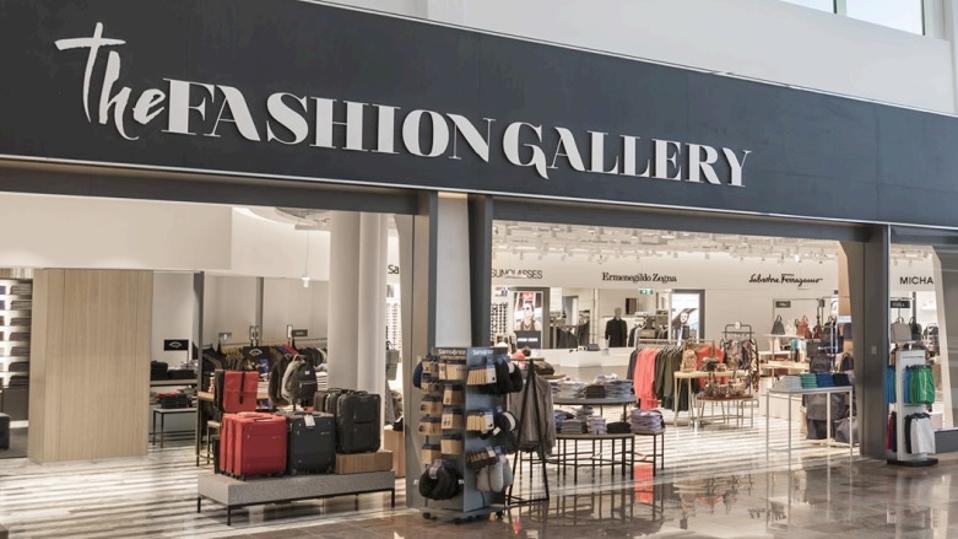 The Fashion Gallery store in an airport.