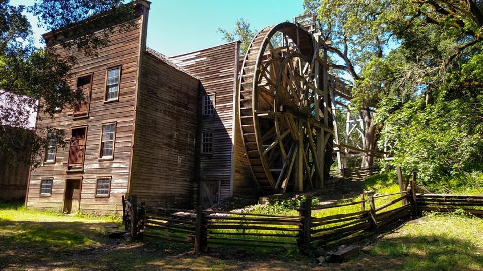 Wide Angle Bale Grist Mill State Historic Park Calistoga California