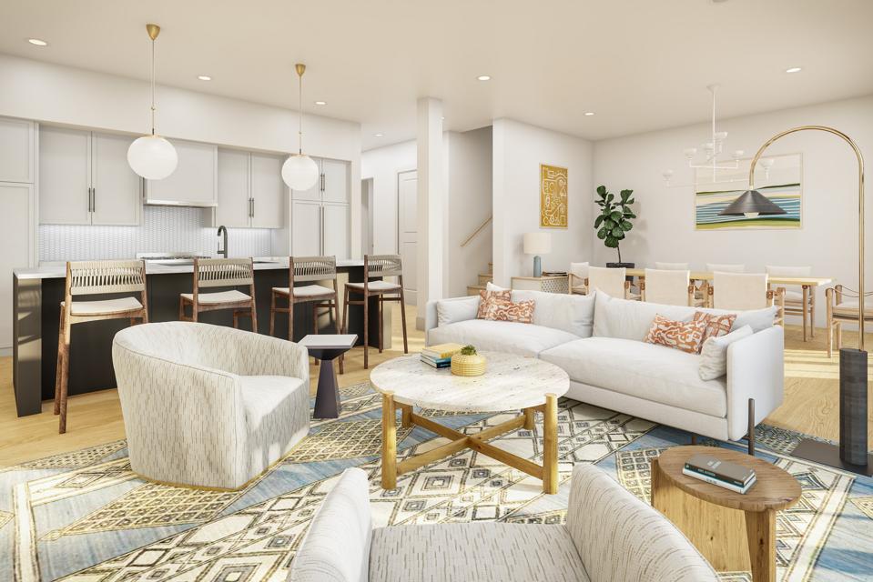 inside waterfront townhouse daniel island charleston interior design