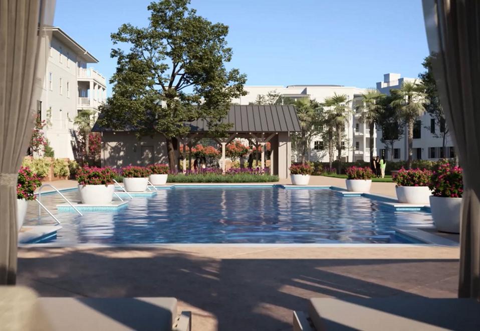 swimming pool at waterfront community daniel island charleston