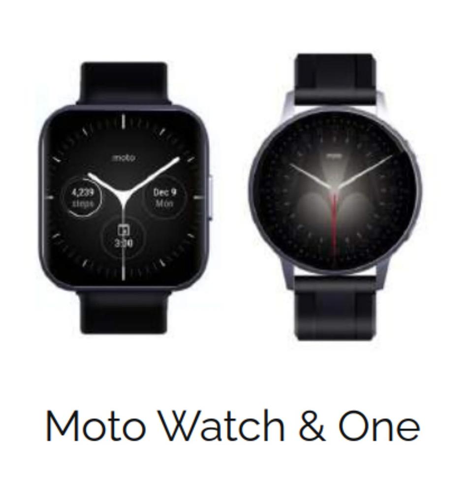 Foto promozionali di due imminenti smartwatch Moto.