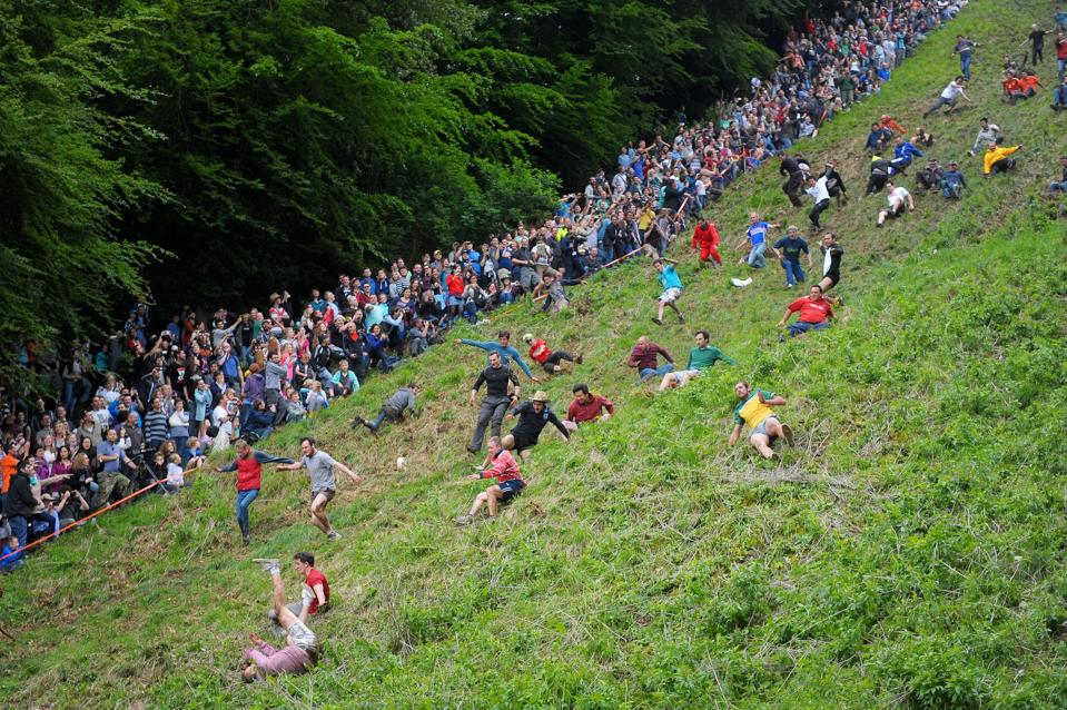 Cheese Rolling race