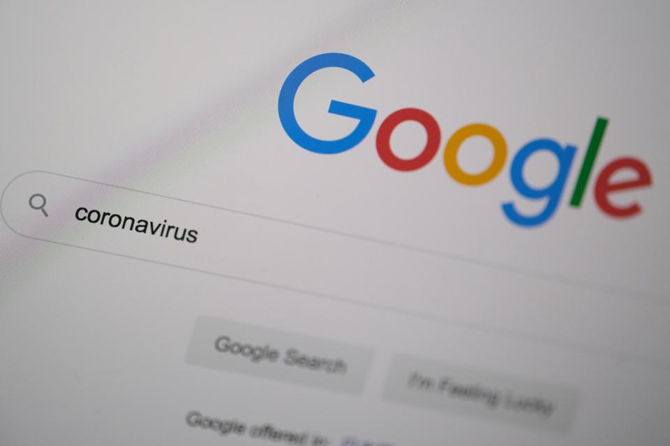 google for coronavirus in 2020