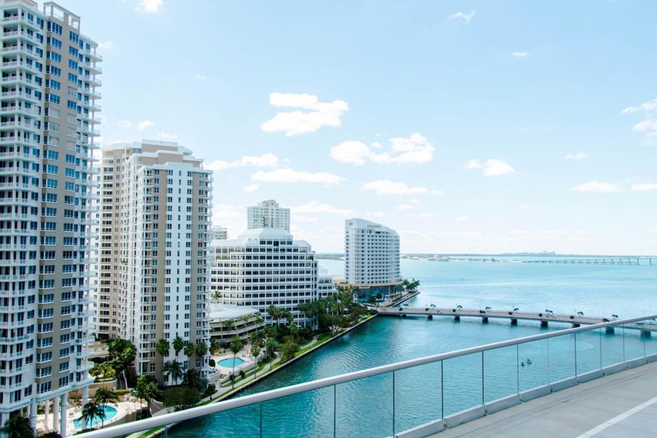 BRICKELL, MIAMI - View from the pool deck at W Miami