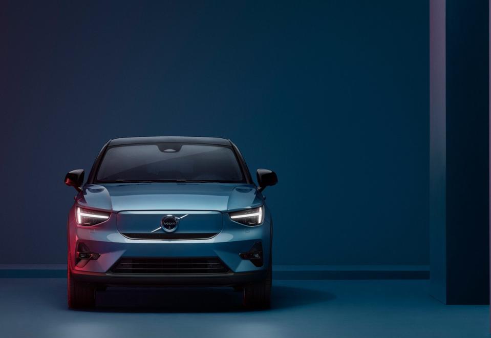 The Volvo C40 Recharge is lower and slightly longer than the XC40 Recharge crossover.