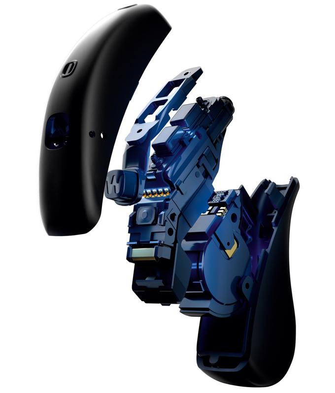 Exploded view Widex Moment hearing aid