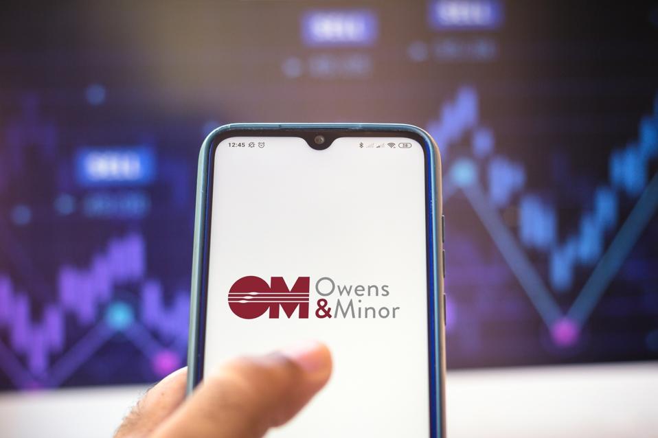 In this photo illustration the Owens and Minor Healthcare...