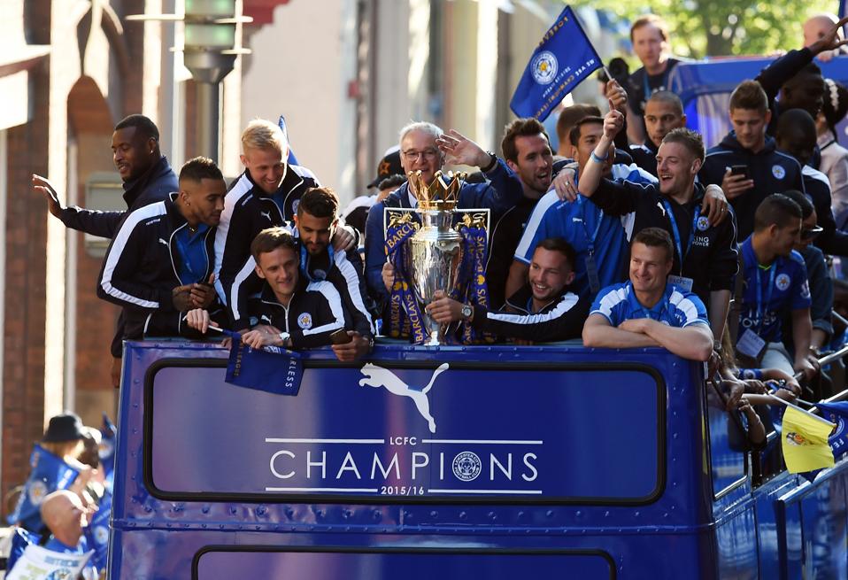 Leicester City Premier League bus parade