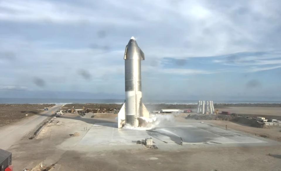 Starship SN10 before explosion