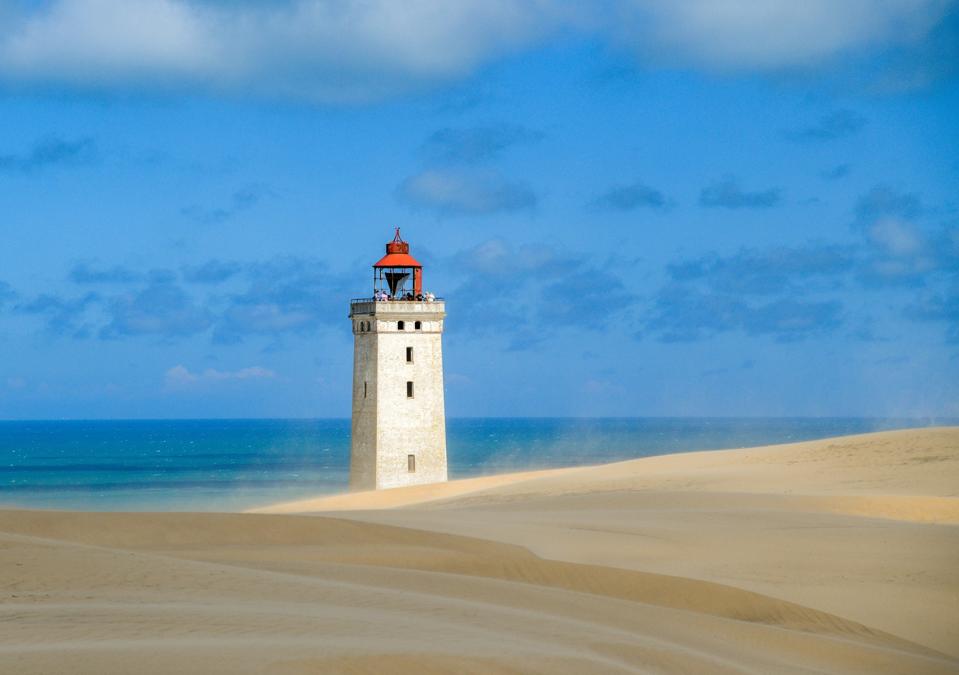 The famous Lighthouse of Rubjerg Knude, Denmark