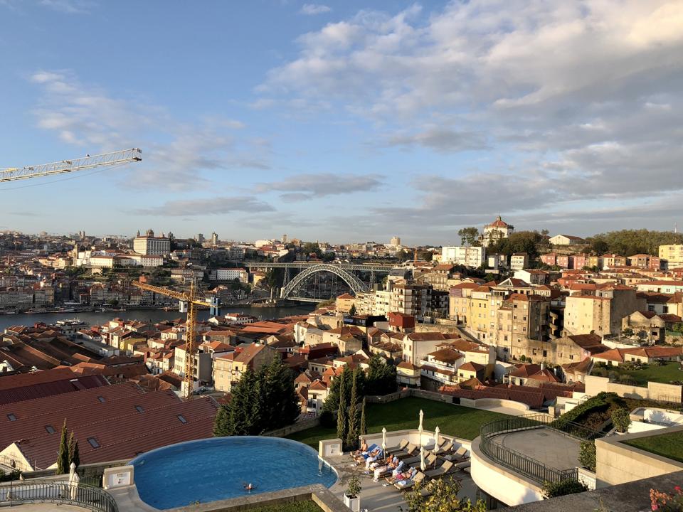 The Yeatman hotel in Vila Nova de Gaia has stunning views over Porto, Portugal