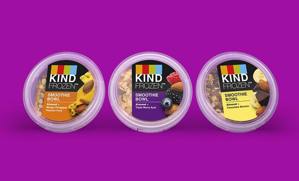 KIND Snacks has recently entered the frozen smoothies category.