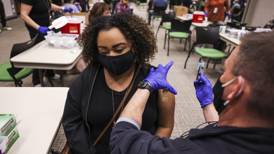 Johnson & Johnson Vaccine Administered At Colorado Fire Department