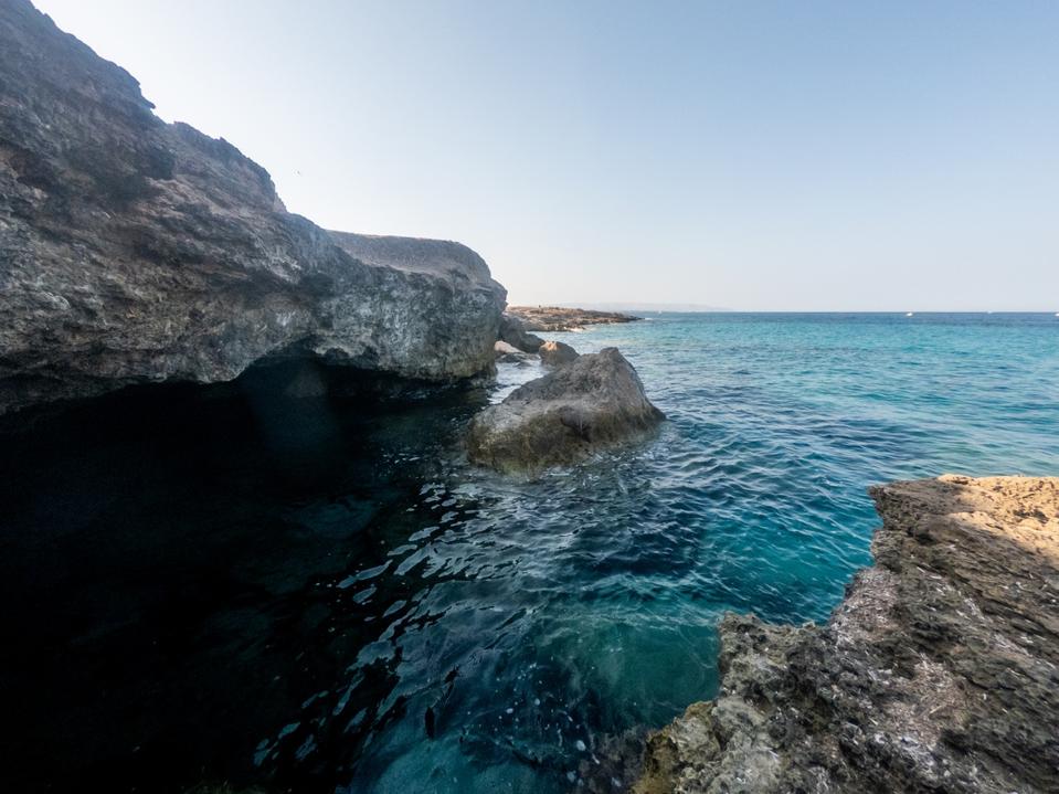 The coastline at San Lorenzo.