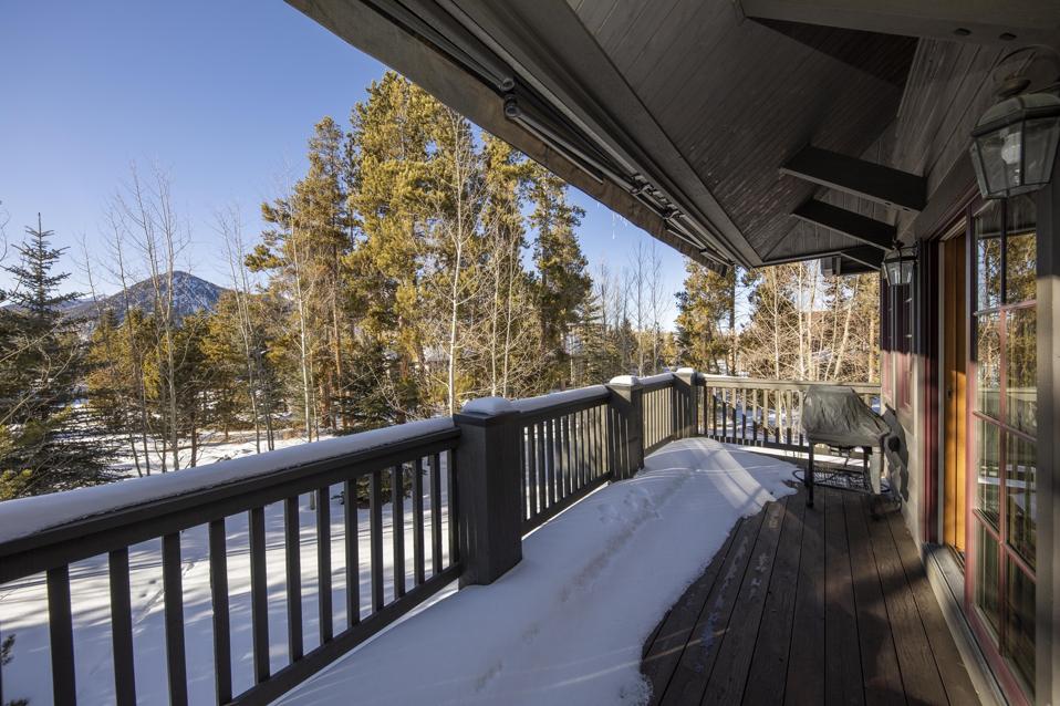 view from the balcony at luxury frisco colorado home at 555 Water Dance Drive