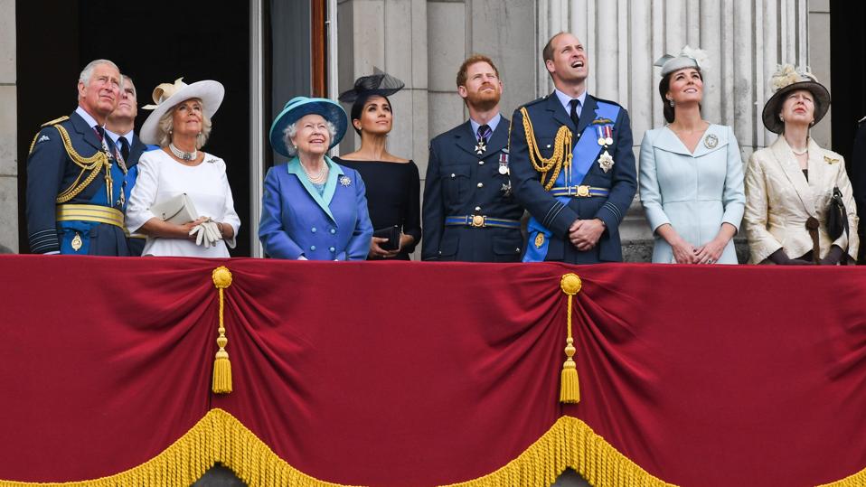 Members Of The Royal Family Attend Events To Mark The Centenary Of The RAF