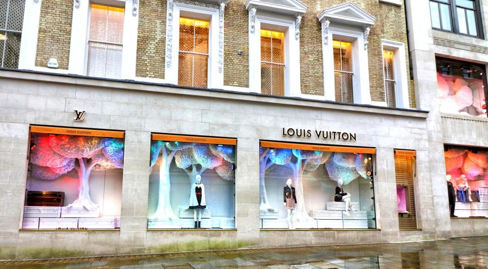 Louis Vuitton store in Bond Street, London, UK.