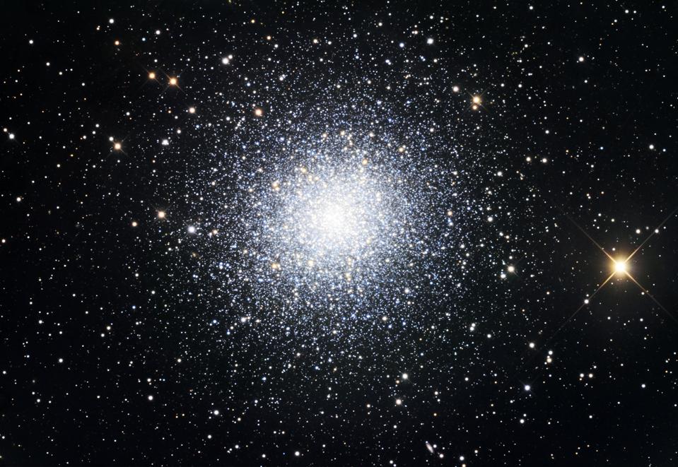 The Great Clobular Cluster in Hercules, also known as Messier 13 or NGC 6205, is a globular cluster in the Hercules constellation.