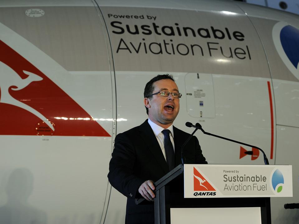 Qantas chief executive Alan Joyce speaks