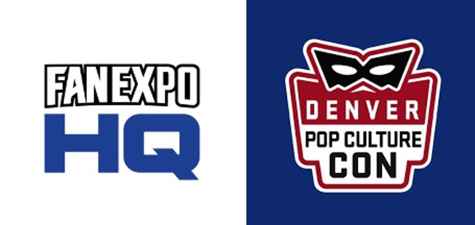 Logos of Fan Expo HQ Denver Pop Culture Con