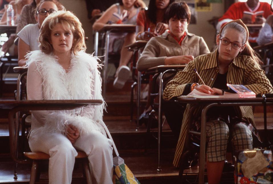 drew barrymore outfit never been kissed