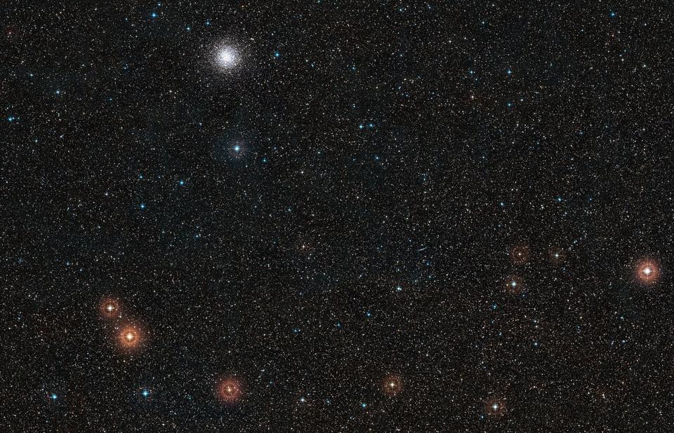 Aquí se muestra la región que rodea a la estrella anfitriona del exoplaneta GJ 1132 b.