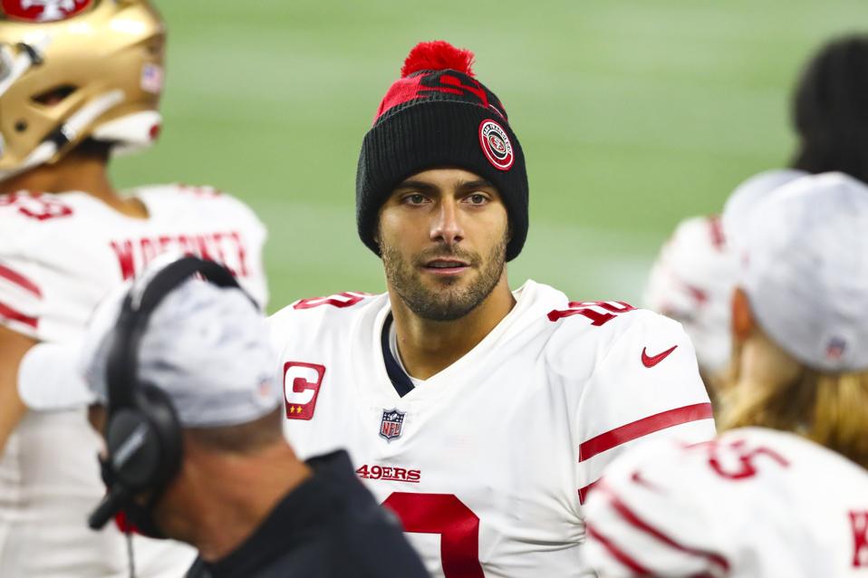 49ers QB Jimmy Garoppolo versus the Patriots