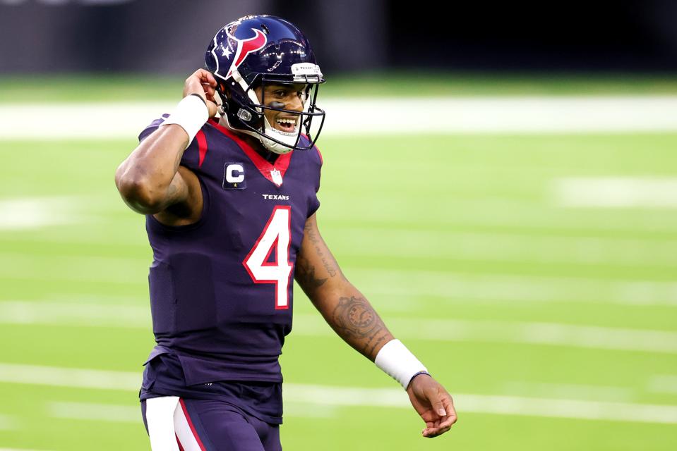 Texan Deshaun Watson versus the Titans.