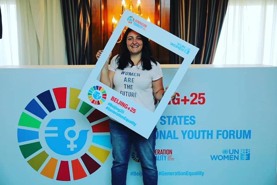 Hayat Mirshad member of the UN Women Youth Gender Innovation Agora