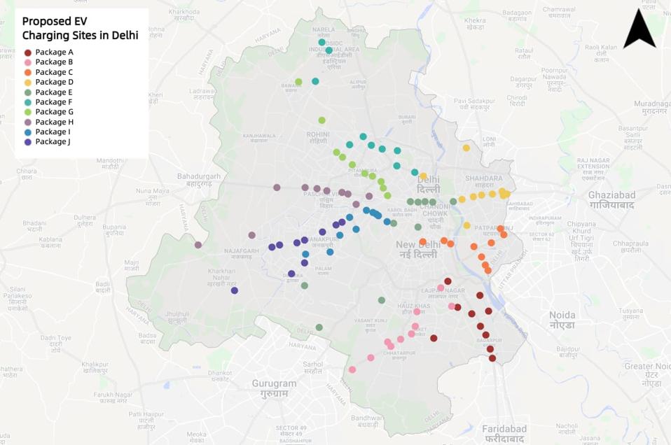 Proposed EV Charging Sites