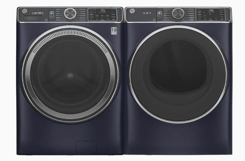 GE UltraFresh Vent System Front-Load Washer & Electric Dryer Set with OdorBlock