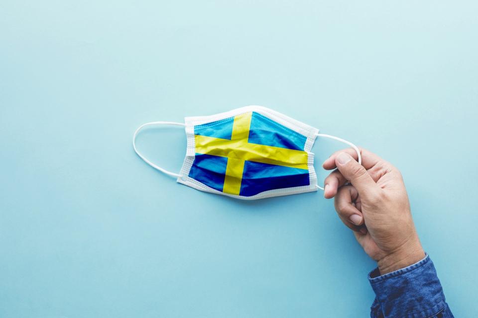 Protect yourself with mask concepts on covid-19 virus outbreak in sweden.body health care.medical equipment.demand and supply.