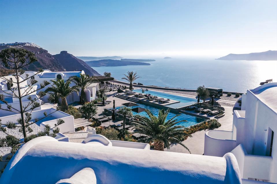 OMMA Santorini offers 360-degree views of the Caldera and Aegean Sea.