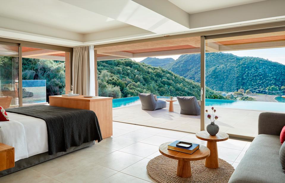 A private pool suite at the soon-to-open MarBella Elix.