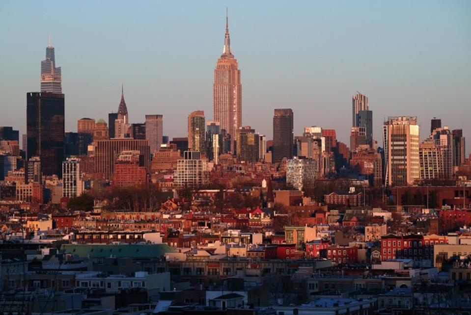 Sunset in New York City