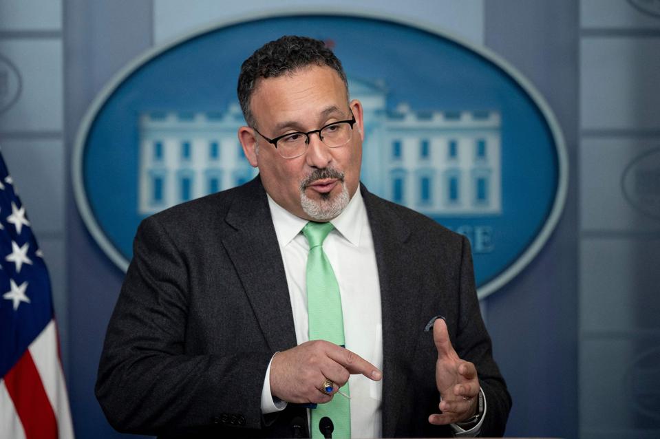 Cardona Biden cancel student debt