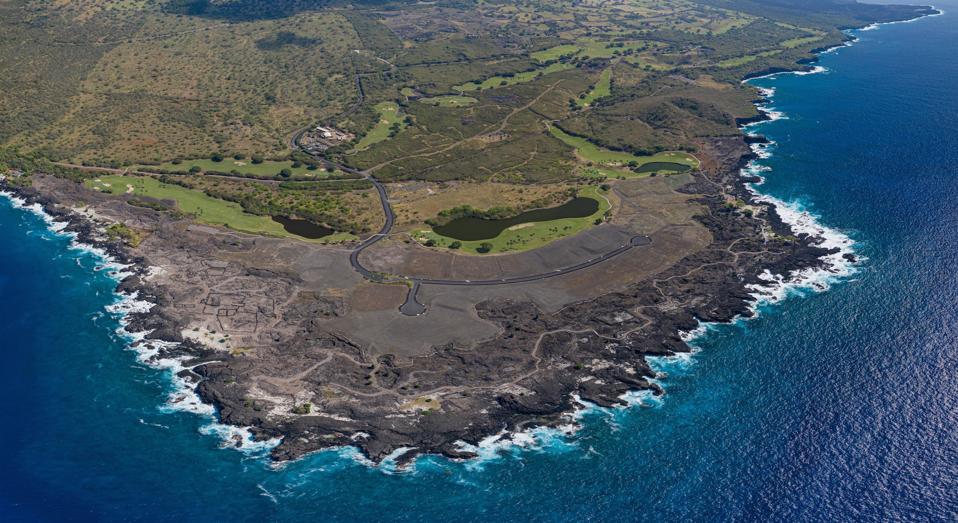 aerial view of Hokulia luxury development hawaii