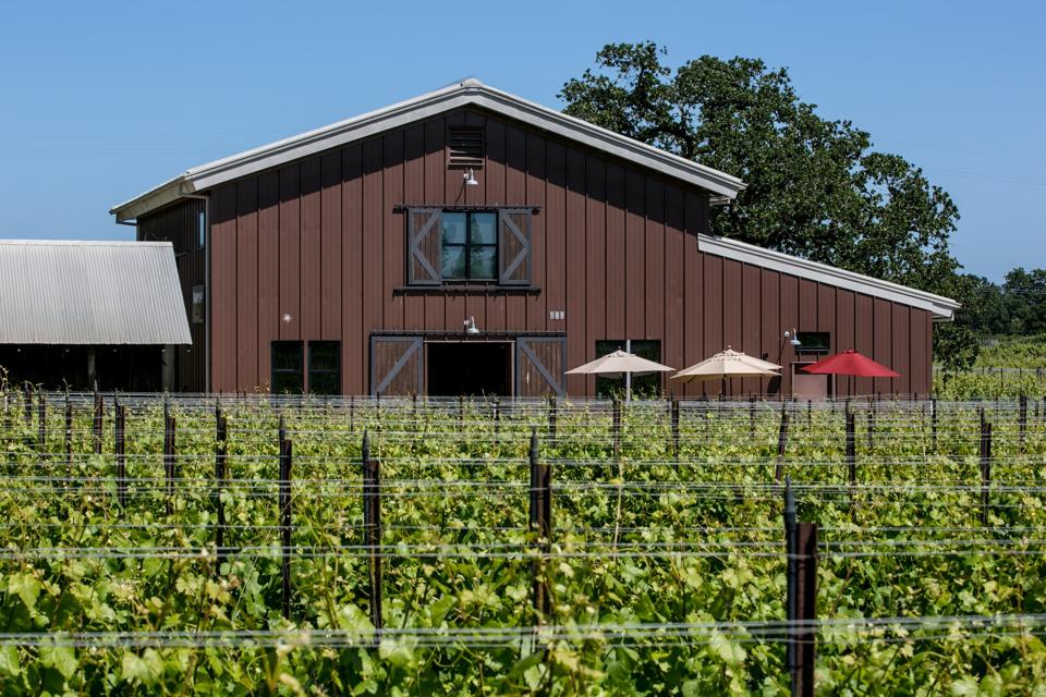 Inman Family Wines winery and tasting room in the Olivet Grange Vineyard.