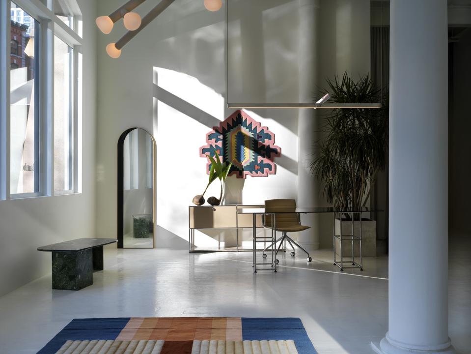 Lambert & Fils inaugurated its first-ever NYC showroom in a red brick 19th-century Tribeca landmark.