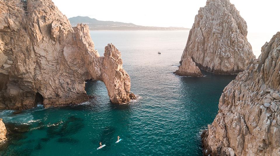 Ocean and arches