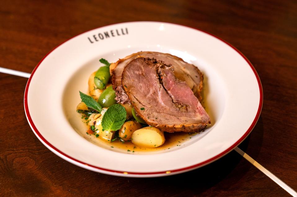 Leonelli's roasted leg of lamb