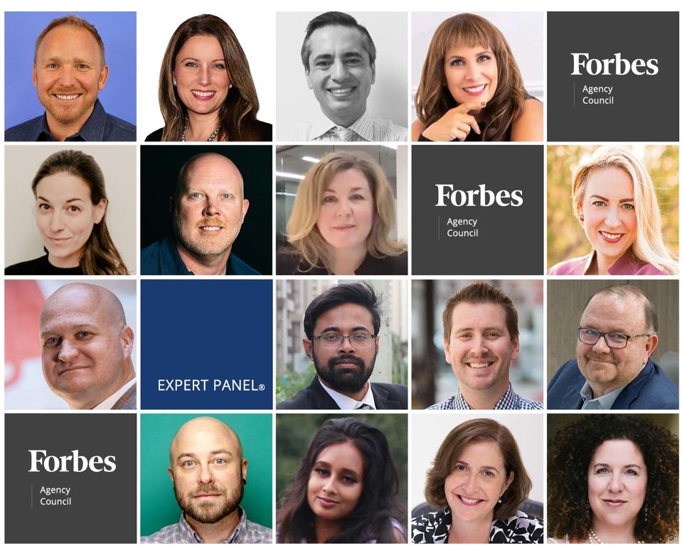 Photos of featured Forbes Agency Council members.