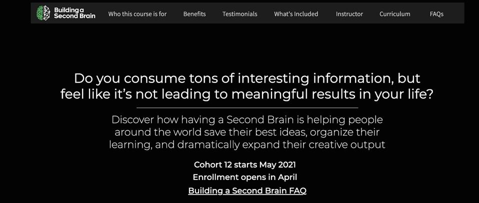 Building a Second Brain