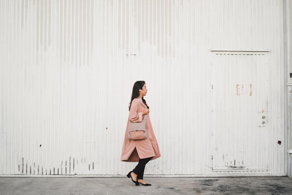 Woman walking in los angeles