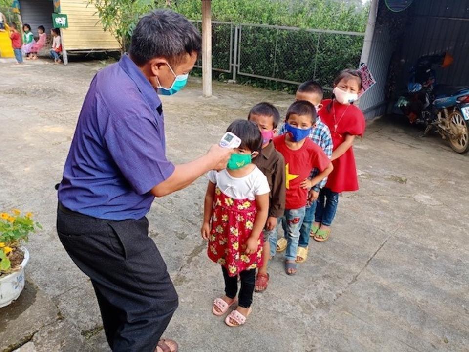 Primary school students in Lo Cai, Vietnam.